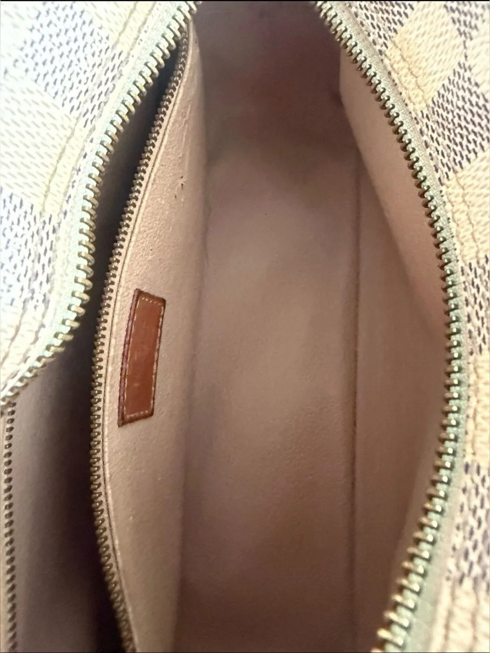 Louis Vuitton GM Damier Azur Toiletry Pouch Makeup Bag